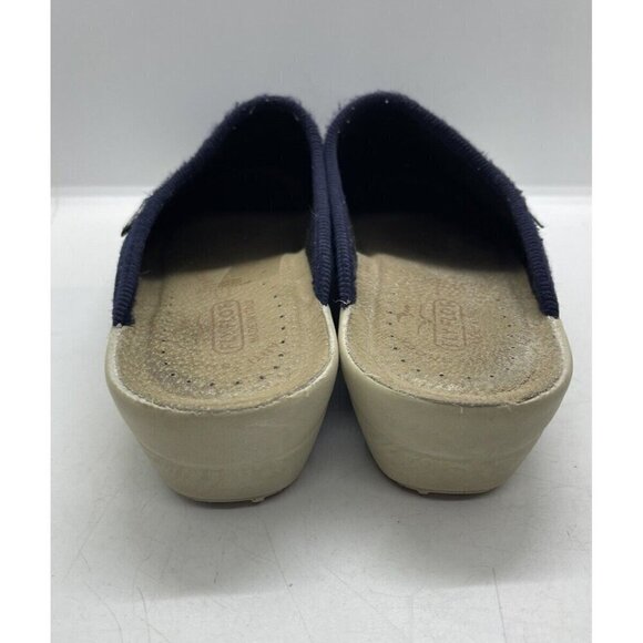 Fly Flot Mules Blue Mesh Clogs Leather Anatomic Anti Shock EU 40 Clogs Womens 9 - Picture 4 of 7
